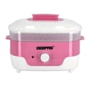 Geepas Baby Bottle Sterilizer 650W - 6Pcs Bottle Steam Sterilizer Capacity & Dryer with Knob, PP/BPA Free with Dry Protection, Drying time Control