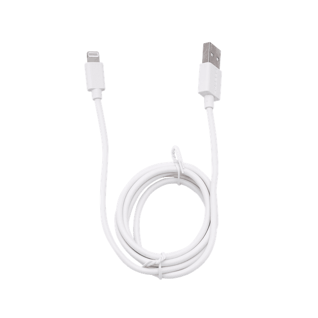 Geepas Lightning Cable - iPhone Charger Cable, USB Fast Charging Cable for iPhone 7 plus/ 7/ 6s/ 6 plus/ 5c/ iPad pro/ iPad air and other apple models - White