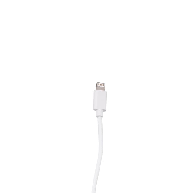Geepas Lightning Cable - iPhone Charger Cable, USB Fast Charging Cable for iPhone 7 plus/ 7/ 6s/ 6 plus/ 5c/ iPad pro/ iPad air and other apple models - White