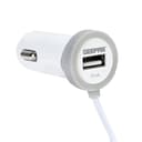 Geepas Car Charger- 2.1A, Fast Car Charger, Mini Cigarette, USB Adapter, Quick Charge Compatible with Note 9/Galaxy S10/S9/S8 - 2 Device Connecting Option
