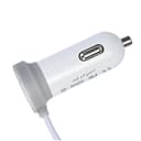 Geepas Car Charger- 2.1A, Fast Car Charger, Mini Cigarette, USB Adapter, Quick Charge Compatible with Note 9/Galaxy S10/S9/S8 - 2 Device Connecting Option