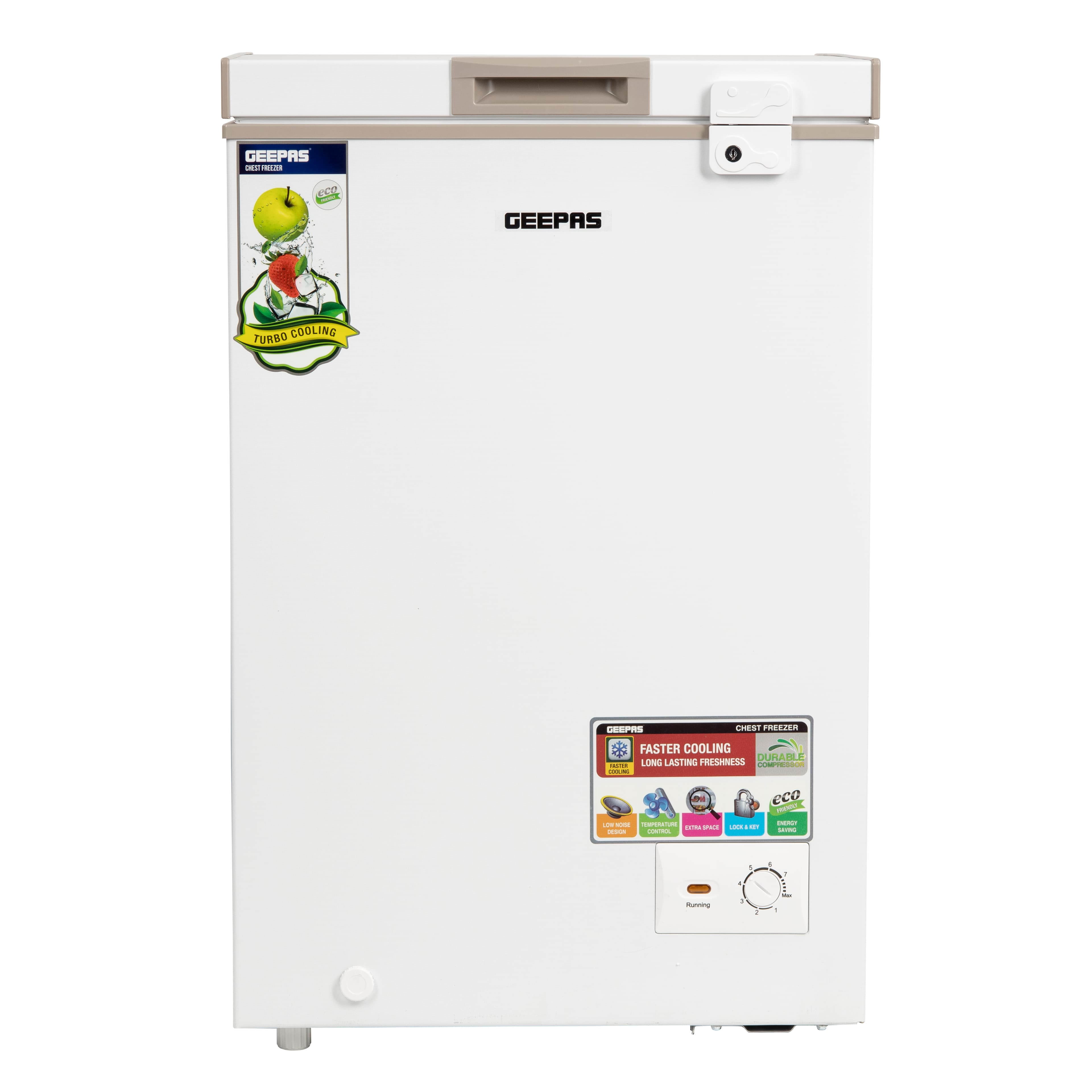 Geepas Chest Freezer 120L capacity GCF1206WAH