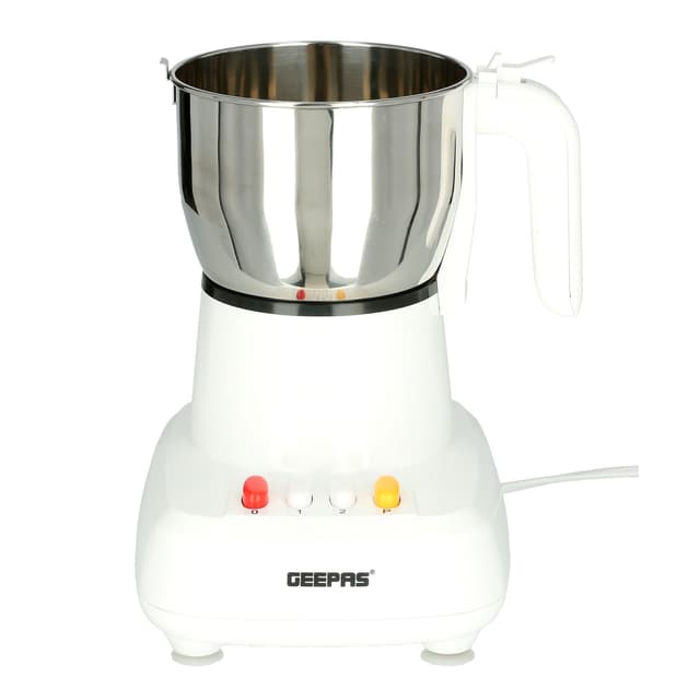 طاحونة قهوة كهربائية 600 واط 300 مل ستانلس ستيل جيباس Geepas Stainless Steel 300Ml 600W Electric Coffee Grinder