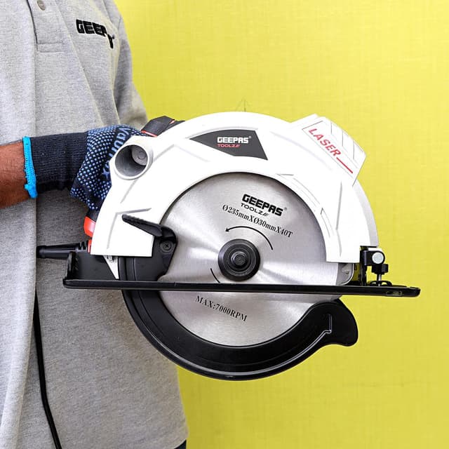 منشار دائري Geepas 2000W 235mm - Multi-Purpose Circular Saw