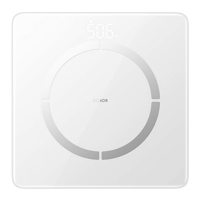 HONOR Scale 2 Smart Body Fat Scales Digital Bathroom Scale Bluetooth Weighing Scale for Body Composition Analyzer with Smart App for Body Weight Fat, BMI, Muscle Mass - White
