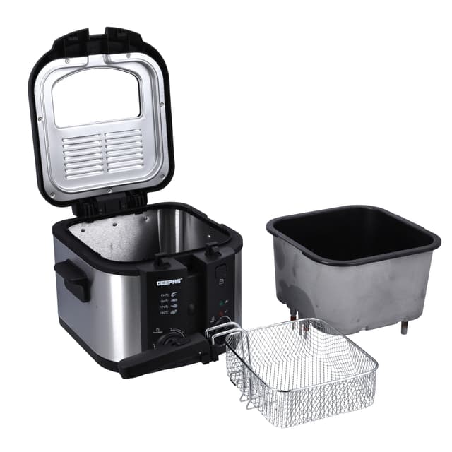 Geepas Deep Fryer 3L Adjustable Temperature 130-190 With 30 Minute Timer & Indicator Light - 124837