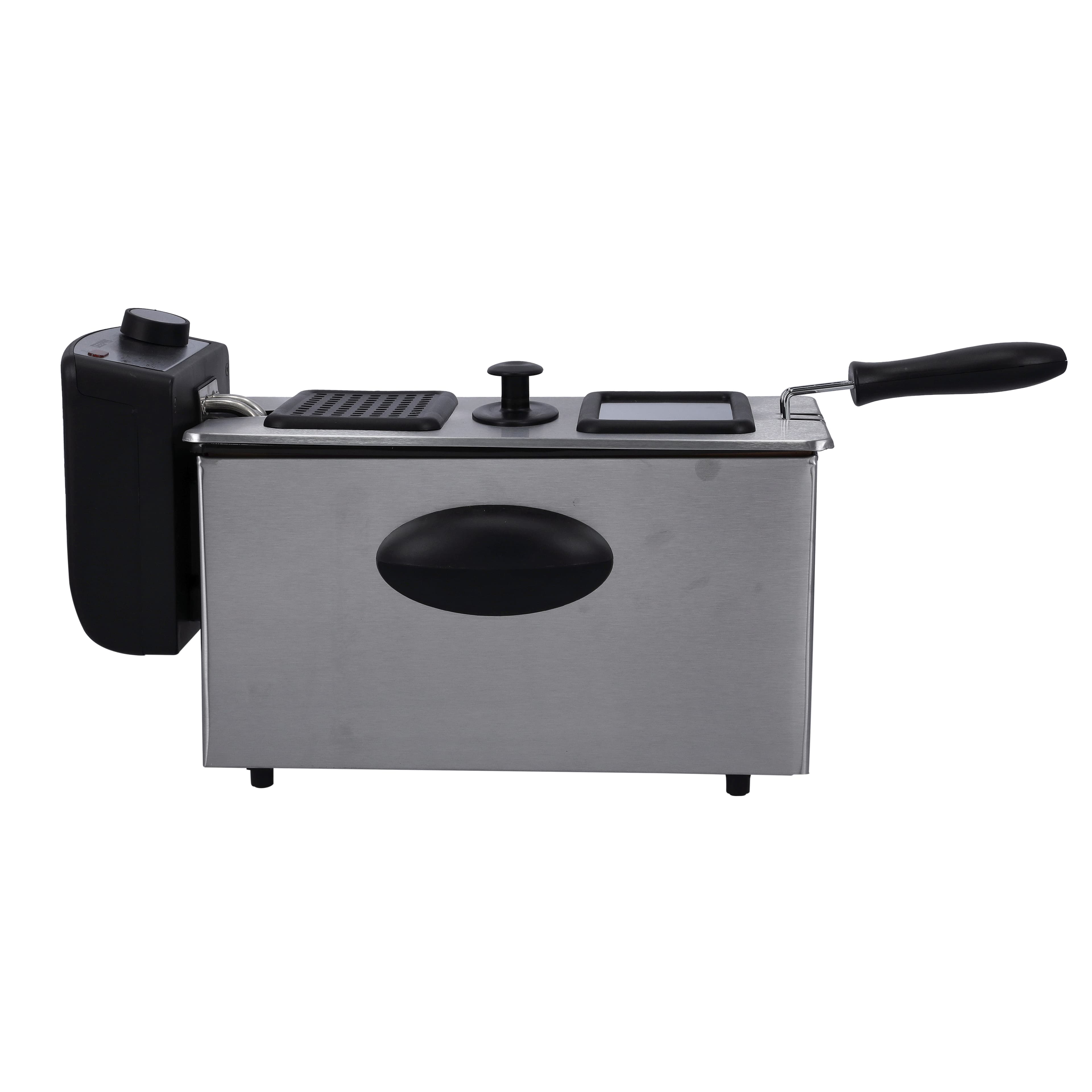 Geepas Compact 2180W Powerful 3L Deep Fryer with Overheat Protection & Chrome Plated Basket GDF36015