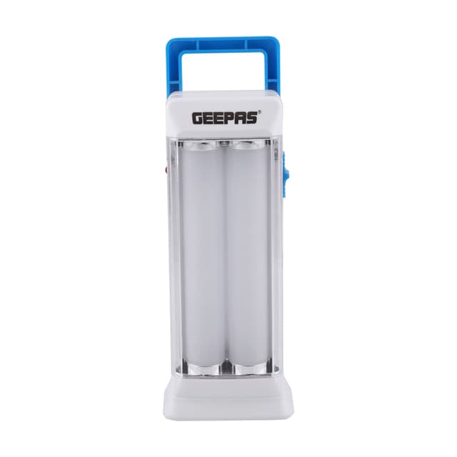 Geepas GE53013 Rechargeable LED Lantern - Emergency Lantern with Portable Handle - 18 Pcs SMD 0.2W Hi-Power Luminous LEDs, 4 Hours Working (One Tube)
