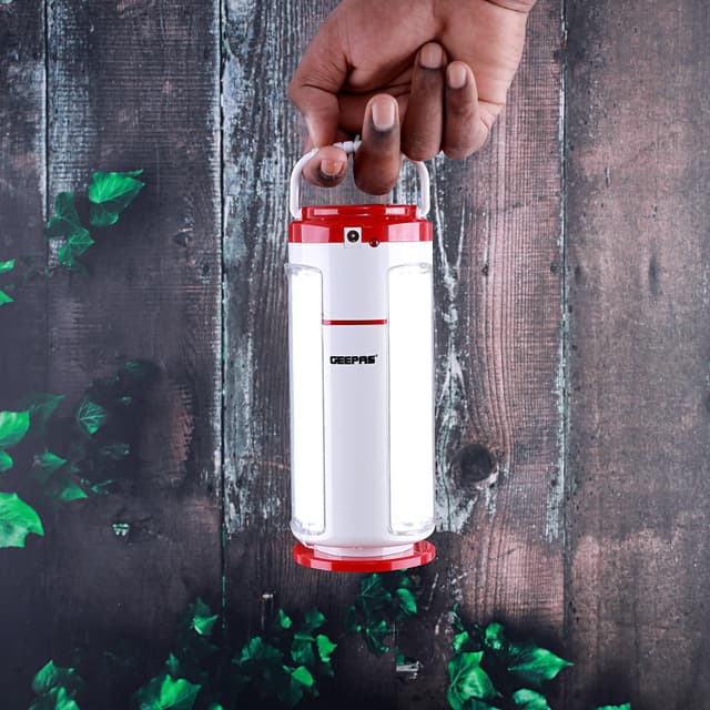مصباح Geepas Rechargeable LED Lantern 10W - 54 Super Bright LEDs, 7 Hours Working