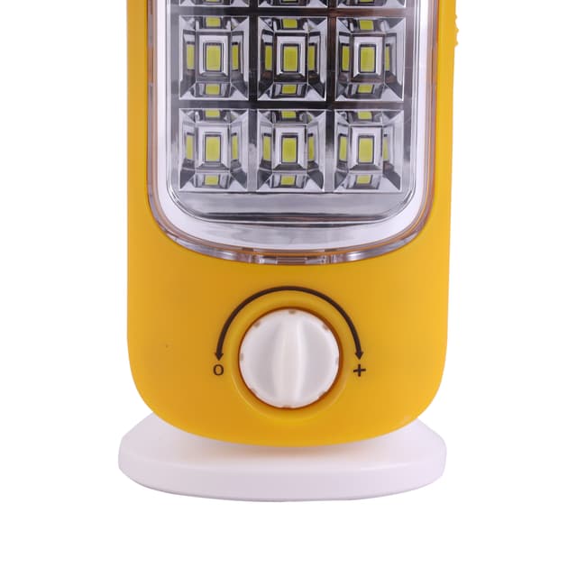 مصباح Geepas Rechargeable LED Lantern | Emergency Lantern with Light Dimmer Function | 24 Mega Luminous HiPower LEDs, 15 Hours Working