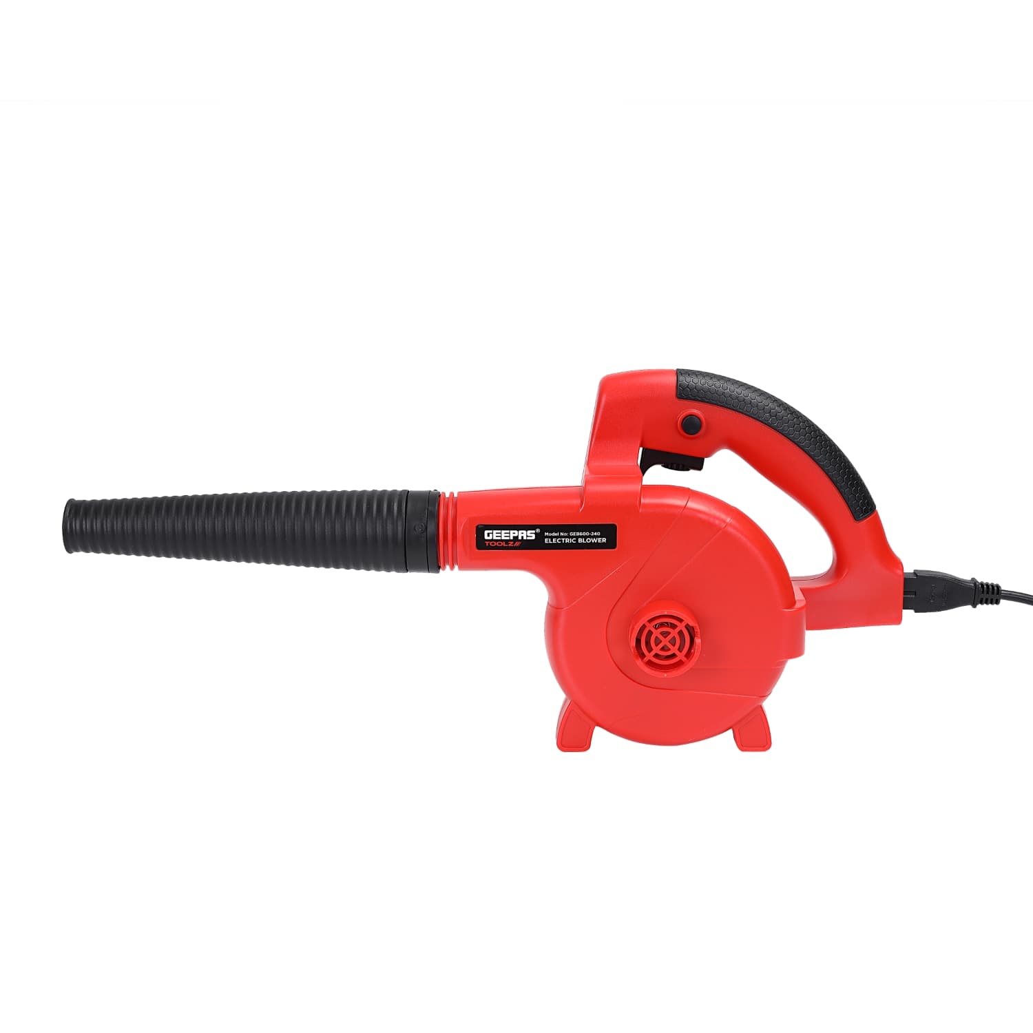 منفاخ هواء كهربائي Geepas Electric Blower 600W - Compact and Lightweight Leaf Blower |No Load 16000 RPM with Vacuum Cleaner Function