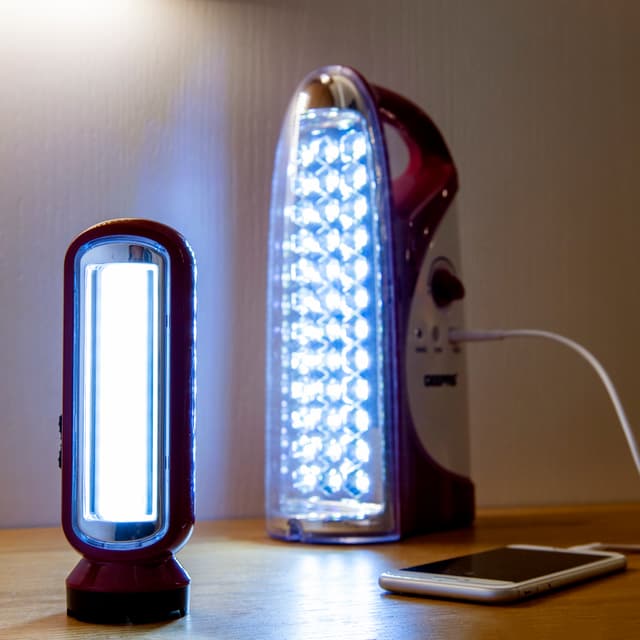 فانوس مع مصباح Lantern with Torch Portable 36 Pcs Led Geepas