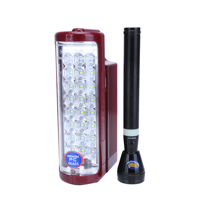 فانوس Geepas Rechargeable LED Lantern & 1Pc Torch | 24 Pcs LEDs - SW1hZ2U6MTUyNzgx