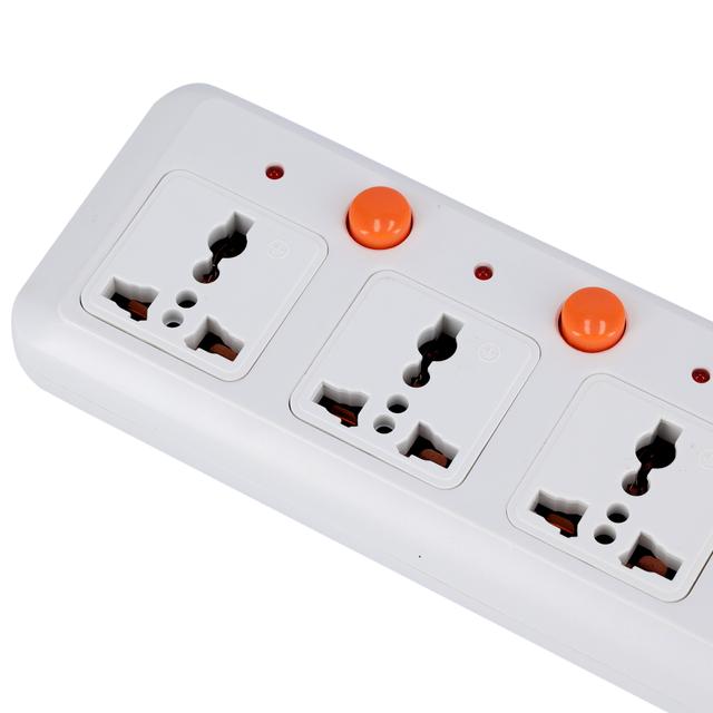 وصلة كهربائية ب 6 مداخل Way Extension Board VDE Plug with Individually On/Off Switch - SW1hZ2U6MTQ5MzUw