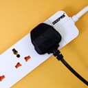 Geepas 3 Way Extension Socket 13A - Charge Multiple Devices with Child Safe, Extra Long Cord & Over Current Protected - Ideal For All Electronic Devices - 120598