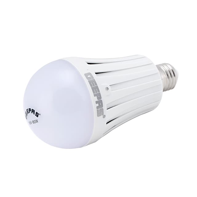 Geepas 6W Led Bulb Energy Saving Auto AC/DC Operation Rechargeable