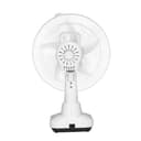 Geepas GF21118 12'' Rechargeable Fan - 2 Speed Settings with 6 Hours Continuous Working & 24 Hours LED Light - 5000 Mah Battery - Ideal for Office, Home & Outdoor Use