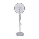 Geepas GF9466 16" Stand Fan With Remote Control 50W - 3 Speed, 5 Leaf Blade, Adjustable Height & Tilt Setting With Led Display - Auto Off - 2 Years Warranty