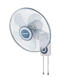 Geepas GF9483 16-Inch Wall Fan - 3 Speed Settings with 2 Pull String Cords - 5 Leaf Blades - Perfect for Home, Work Room or Office Use - 2 Year Warranty