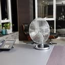 Geepas 12-Inch Metal Table Fan 3 Speed Settings With Wide Oscillation With Stable Base Ideal For Desk Fan, Home Or Office Use 2 Year Warranty