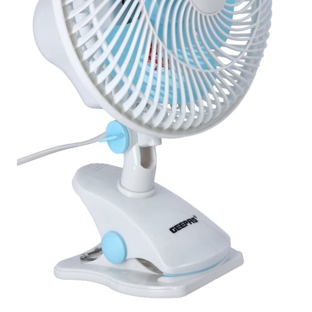 Geepas GF9626 Mini Desk Fan - Oscillation - 2 Speed Control - 3 Blade Design with Safety Grill - Ideal for Home, Offices, Libraries, Camping & More - 120829