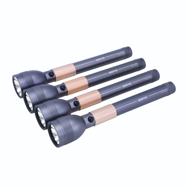 كشاف يدوي ( 4 قطع ) قابل لإعادة الشحن  Geepas - LED Flashlight
