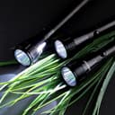 Geepas 3 In 1 Rechargeable LED Flashlight - Hyper Bright Light with 2000 Meters Range Portable Design -3 Hours Working & Waterproof Body - Ideal for Trekking, Camping & More