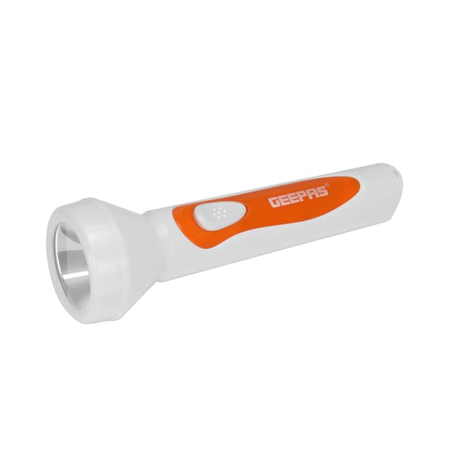 كشاف Geepas  LED Torch - Rechargeable LED Flashlight - Super Bright 1x3W Hi-Power LED Torch Light
