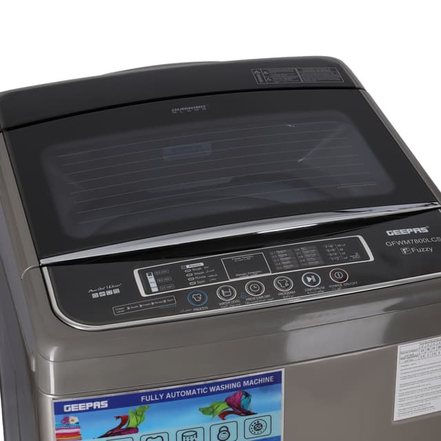 غسالة تعبئة علوية 7 كج اوتوماتيك جيباس Geepas Fully Automatic Top Load Washing Machine 7KG