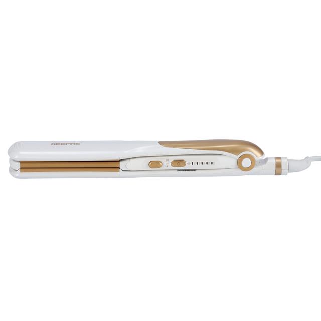 Geepas 2 In 1 Ceramic Hair Straightener - Neo Wave, Auto Adjustable Temperature & 360 Degree Swivel Cord - Ideal for Long & Short Hairs - 2 Years Warranty - SW1hZ2U6MTM4ODE4