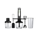 هاند بلندر مع مطحنة قهوة ستانلس ستيل 8 سرعات 600 واط جيباس Geepas 600W 8 Variable Speeds Stainless Steel With Coffee Grinder Hand Blender - 121345