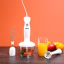 Geepas 200w Hand Blender Set 2-Speed, Detacheable Stick Blender & Wisk Stainless Steel Blades Ideal For Smothies, Shakes, Purees & More
