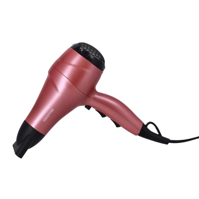 Geepas 4 In 1 Hair Dressing Set - Portable Hair Dryer, Straightener, Curler with Eva Bag - 2000W - Ideal for Styling All Hairs - 126960