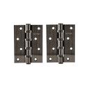 Geepas GHW65062 Steel Door Hinges - Durable Creak Free Soft Close 4 Ball Bearing Riveted Non-Removable Pin - Ideal Both Side Doors - Perfect for Toilet, Bathroom or Even Backdoor (Antique Brass Finish) - SW1hZ2U6MTUyNjY0