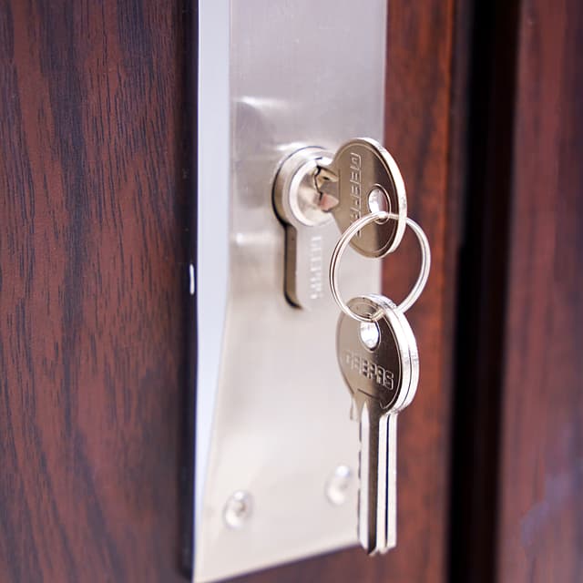 Geepas GHW65074 Double Cylinder Lock 70mm - Security Lock, Double Brass Cylinder 30/30mm with 3 Keys - Anti-Drill & Anti-Pick Door Lock - High Security Lock