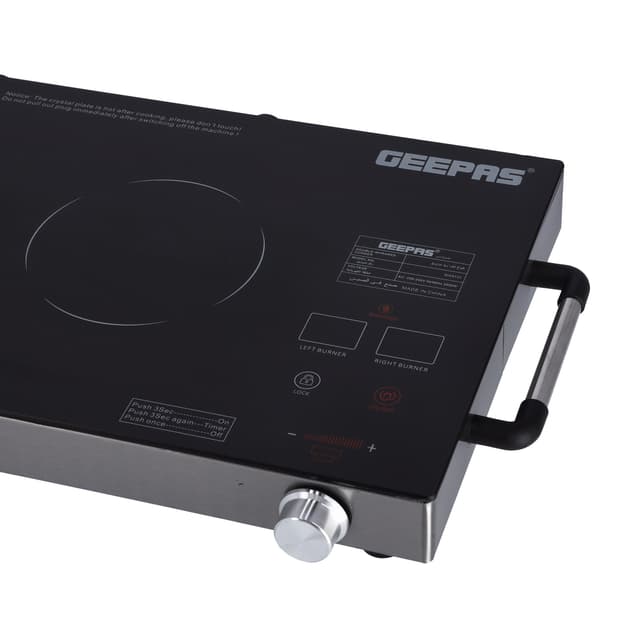 موقد كهربائي بشمعتين بقوة 3200 واط Geepas Digital Infrared Cooker - 121678