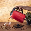 غلاية ماء كهربائية Geepas 1800 W Double Layer Electric Kettle 1.7L  Stainless Steel Double Wall, Auto Shut-Off & Boil-Dry Protection - 121752