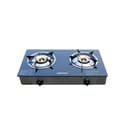 Geepas 2-Burner Gas Hob - Attractive Design, Tempered Glass Worktop - Automatic Ignition, 2 Heating Zones - Portable Cooktop - Ideal for Home, Office and More