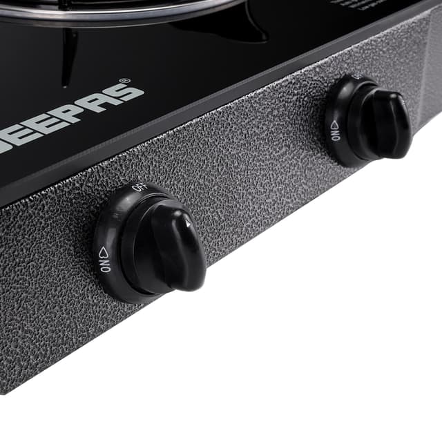 Geepas GK4281 3-Burner Gas Hob Attractive Design - Tempered Glass Worktop Automatic Ignition, 3 Heating Zones - Portable Cooktop - Ideal for Home, Office and More - 2 Years Warranty