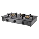Geepas GK4281 3-Burner Gas Hob Attractive Design - Tempered Glass Worktop Automatic Ignition, 3 Heating Zones - Portable Cooktop - Ideal for Home, Office and More - 2 Years Warranty
