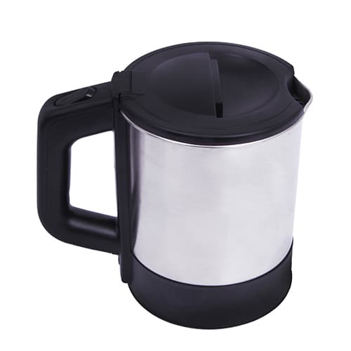 Geepas GK5418 1350W Travel Electric Kettle - Stainless Steel Housing, Boil-Dry & Overheat Protection -Boiler for Hot Water, Tea & Coffee - 1.0L - 2 Year Warranty