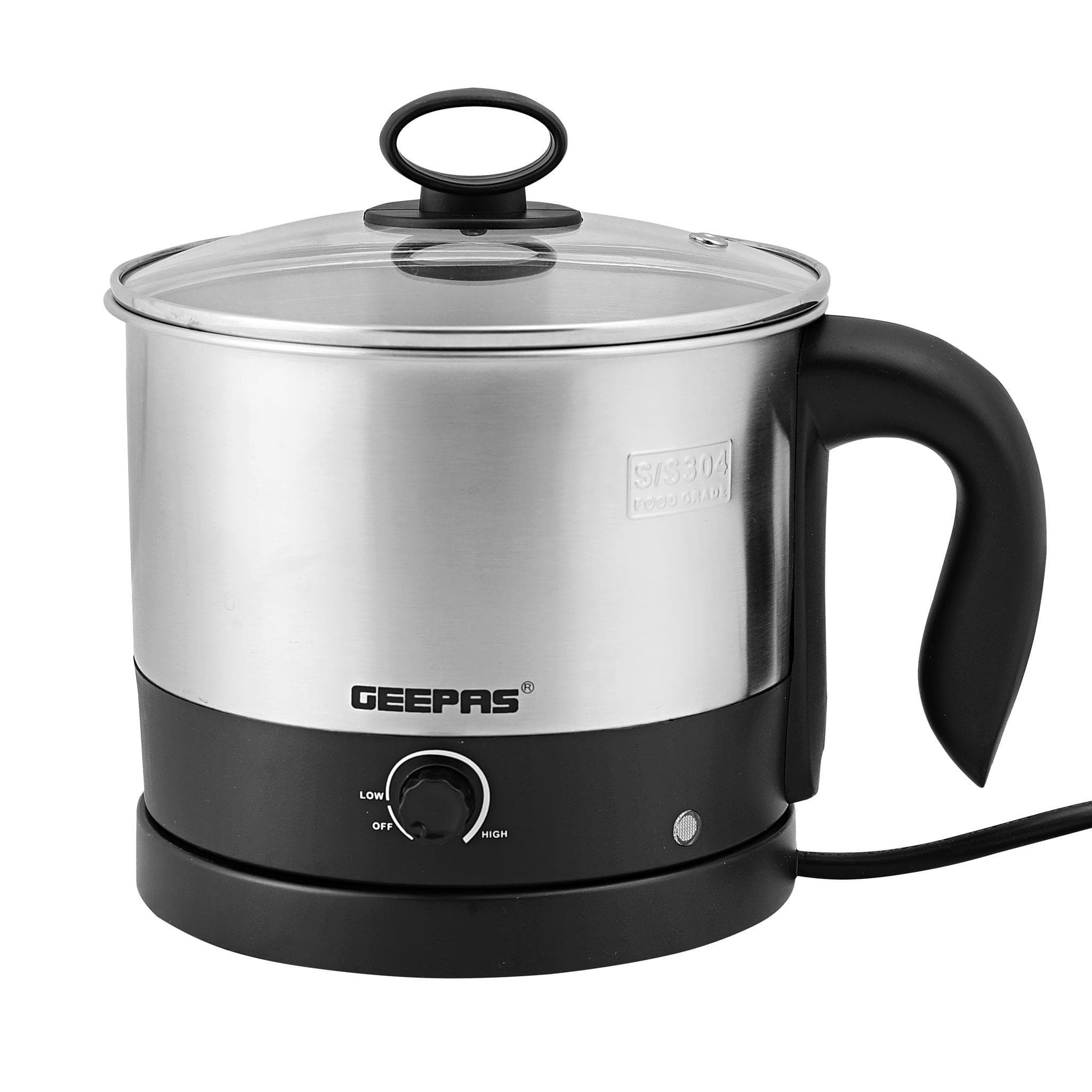 Order Geepas GK5462 1.2L Electric Kettle 600W - Stainless Steel Cordless  Kettle- Auto Shut-Off u0026 Boil-Dry Protection - Big mouth design- Boiler for  Hot Water, Tea u0026 Coffee Maker - 2 Year