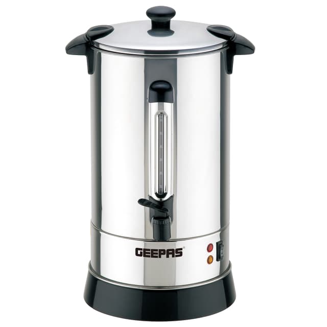 Geepas 10L Water Boiler 1650W Auto & Reset Thermostat with High Energy Efficient - Stainless Steel Body - Perfect for Hotels - 256677