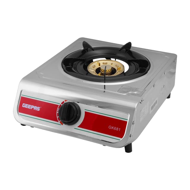 Geepas Auto Ignition Cook-top high Fuel Efficiency Single Burner Gas Cooker GK681 - 121917