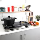 فرن غاز ذو شمعتين Geepas 2-Burner Gas Hob 70 mm & 90 mm