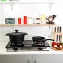 فرن غاز ذو شمعتين Geepas 2-Burner Gas Hob 70 mm & 90 mm