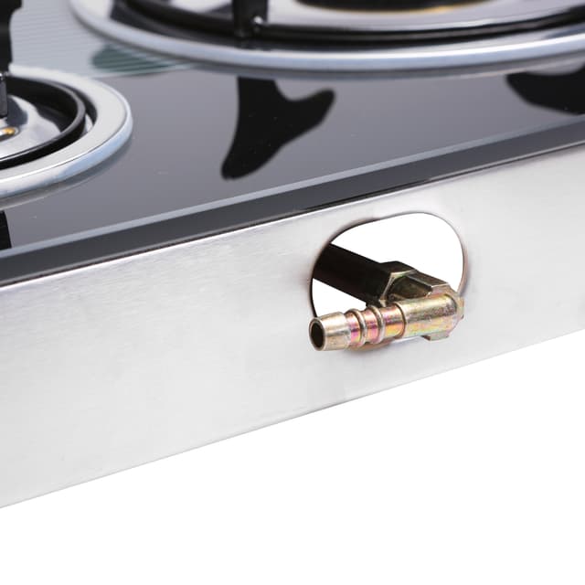 طباخ غاز Geepas Triple Gas Burner with Tempered Glass