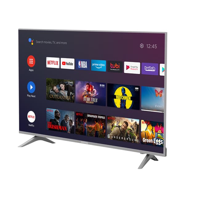 Geepas GLED5508SFHD 55" Android Smart LED TV - Slim Led, 3.5mm, 2 HDMI & 2 Hi-High USB Ports - Wi-Fi, Android 7.0 -YouTube, Netflix, Amazon Prime - 122024