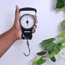 Geepas Gls46510 Portable Scale - Hanging Luggage Fishing Balance Pocket Crane 38 Kg | Mechanical Scales With Double Pointer & 1m Tape