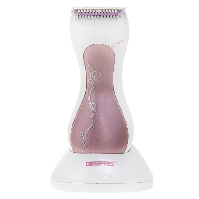 Geepas GLS86031UK Satin Shave Epilator - Wet & Dry Washable Beauty Lady Shaver - Removes Unwanted Hair & Makes Skin Smooth & Silky - Cordless Electric Razor Hair Removal Shaver for Women - 2-Year Warranty